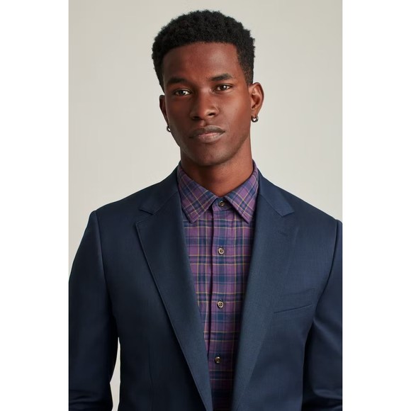 Bonobos Jetsetter Wool Blazer Suit Jacket LIGHT NAVY Men Sz 39R Slim Fit NEW - Picture 9 of 11